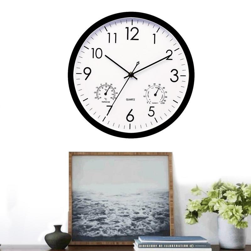 Stylish Waterproof Garden Clock with Weather Meter | Ridorn
