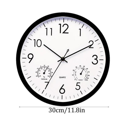Stylish Waterproof Garden Clock with Weather Meter | Ridorn