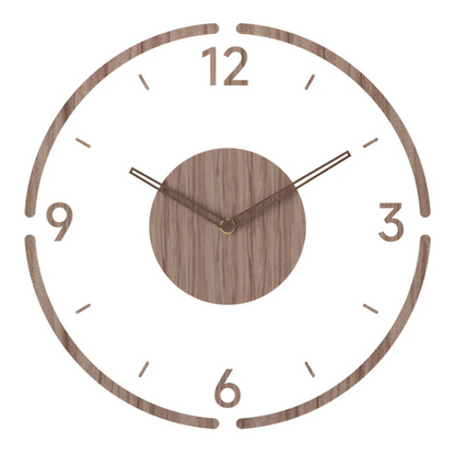Contemporary Silent Wooden Wall Clock for Modern Spaces | Ridorn