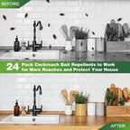 Roach Bait Discs, Indoor Cockroach Control Stations for Home Pest Defense-Ridorn
