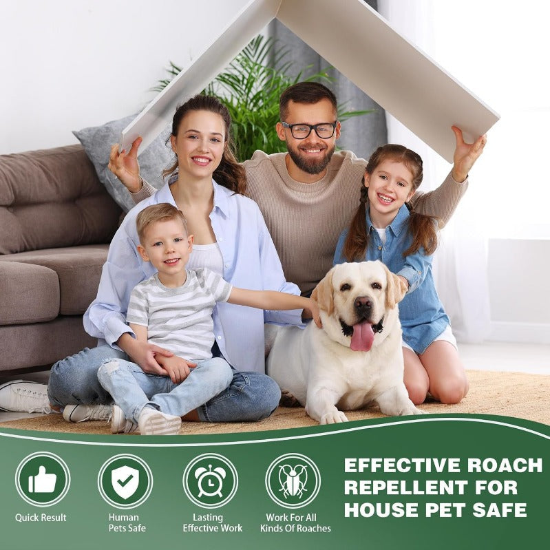 Roach Bait Discs, Indoor Cockroach Control Stations for Home Pest Defense-Ridorn