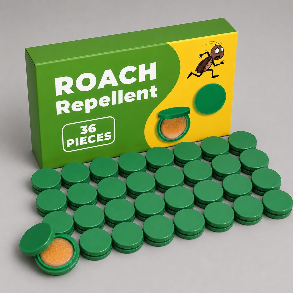 Roach Bait Discs, Indoor Cockroach Control Stations for Home Pest Defense