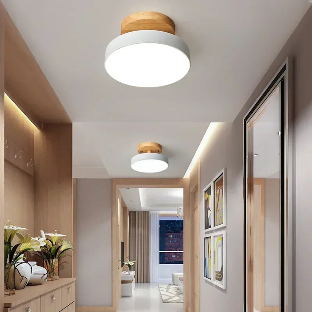 Sleek round LED ceiling light for modern interiors