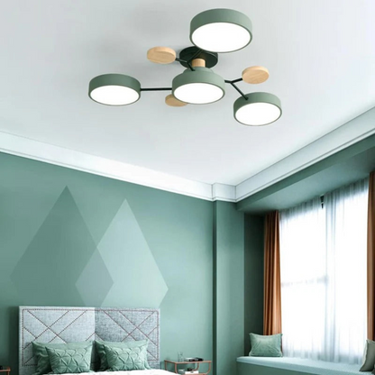 Sleek Halo LED Semi-Flush Ceiling Light for Modern Spaces | Ridorn