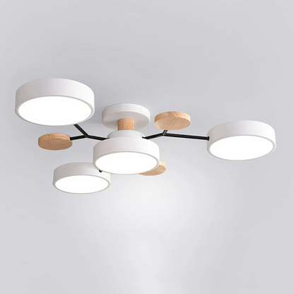 Sleek Halo LED Semi-Flush Ceiling Light for Modern Spaces | Ridorn