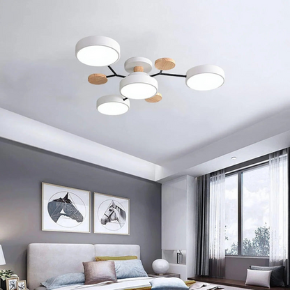 Sleek Halo LED Semi-Flush Ceiling Light for Modern Spaces | Ridorn