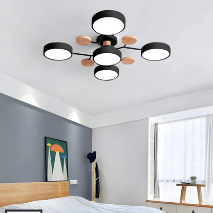 Sleek Halo LED Semi-Flush Ceiling Light for Modern Spaces | Ridorn