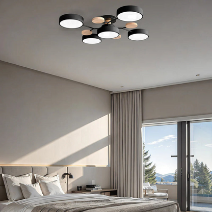 Sleek Halo LED Semi-Flush Ceiling Light for Modern Spaces | Ridorn