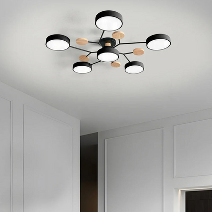 Sleek Halo LED Semi-Flush Ceiling Light for Modern Spaces | Ridorn