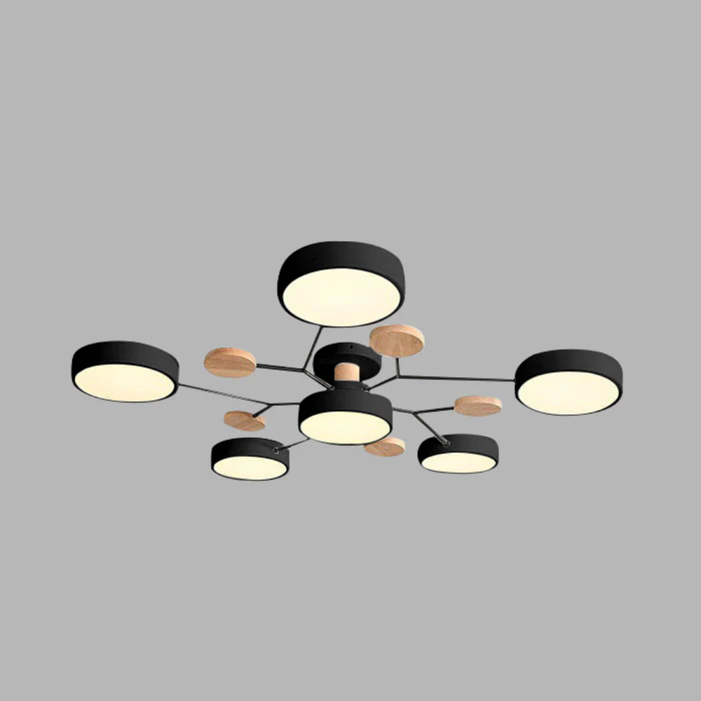 Sleek Halo LED Semi-Flush Ceiling Light for Modern Spaces | Ridorn