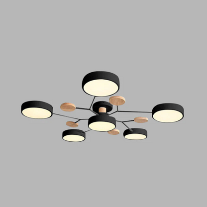 Sleek Halo LED Semi-Flush Ceiling Light for Modern Spaces | Ridorn