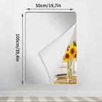 Shatterproof Mirror Film, Flexible Self-Adhesive Wall Mirror Sheets for Home & Gym-Ridorn