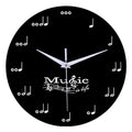 Silent Musical Notes Wall Clock for Home Decor | Ridorn-Clocks-Ridorn