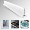 Silicone Shower Splash Guard, Flexible Water Barrier Strip for Bathroom, Kitchen & Floors-Ridorn