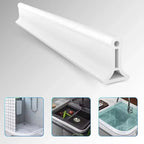Silicone Shower Splash Guard, Flexible Water Barrier Strip for Bathroom, Kitchen & Floors-Ridorn