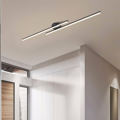 Sleek Long LED Ceiling Light | Modern Semi Flush Mount | Ridorn