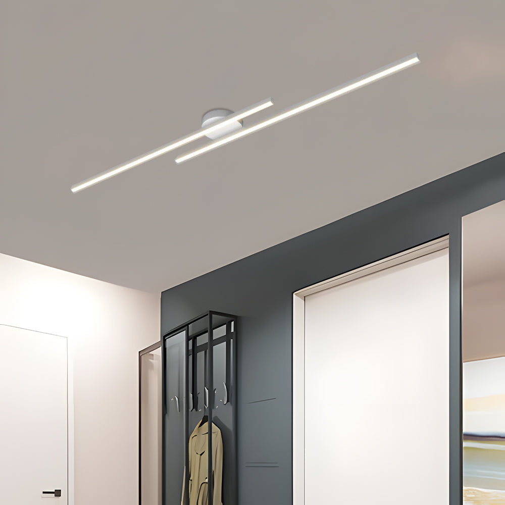 Sleek Long LED Ceiling Light | Modern Semi Flush Mount | Ridorn