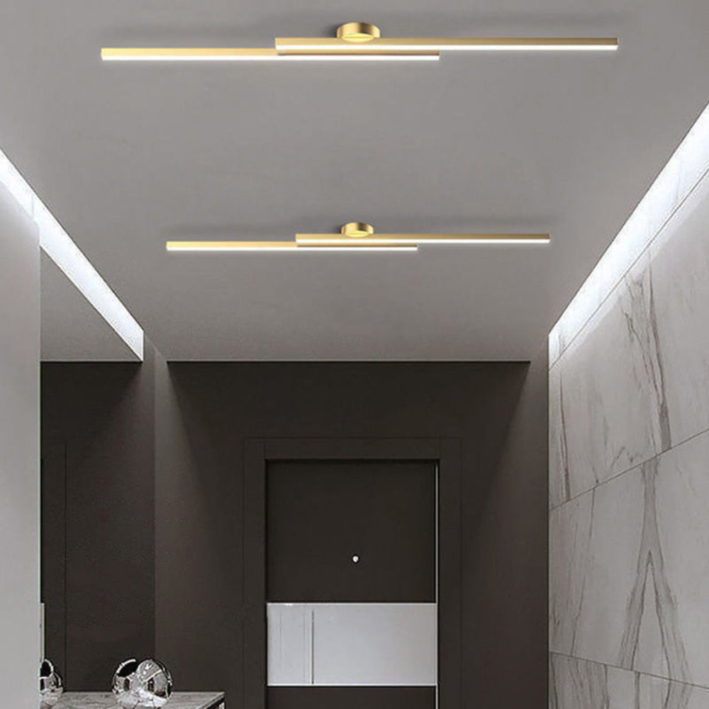 Sleek Long LED Ceiling Light | Modern Semi Flush Mount | Ridorn