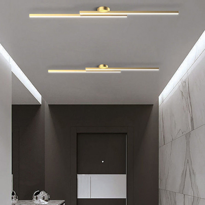 Sleek Long LED Ceiling Light | Modern Semi Flush Mount | Ridorn