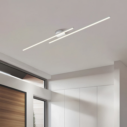 Sleek Long LED Ceiling Light | Modern Semi Flush Mount | Ridorn