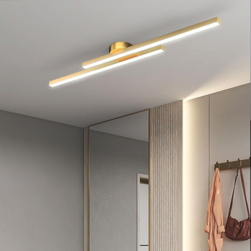 Sleek Long LED Ceiling Light | Modern Semi Flush Mount | Ridorn