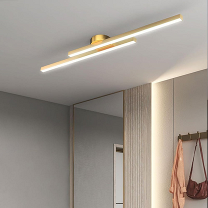 Sleek Long LED Ceiling Light | Modern Semi Flush Mount | Ridorn