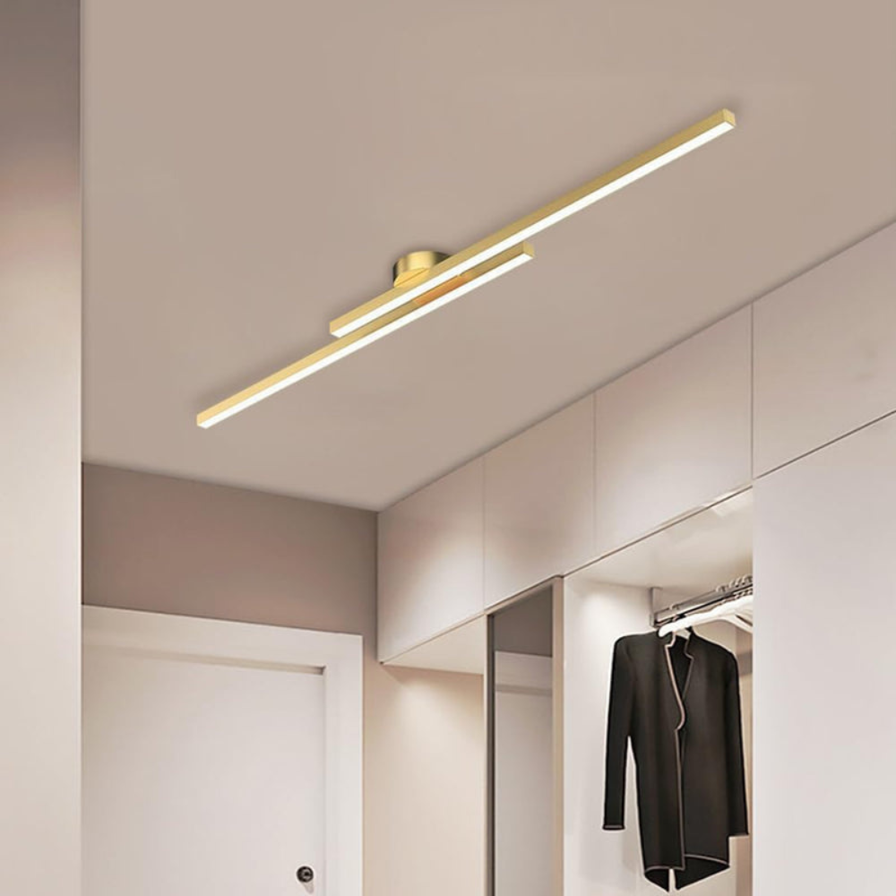 Sleek Long LED Ceiling Light | Modern Semi Flush Mount | Ridorn