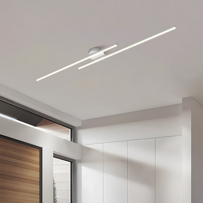 Sleek Long LED Ceiling Light | Modern Semi Flush Mount | Ridorn