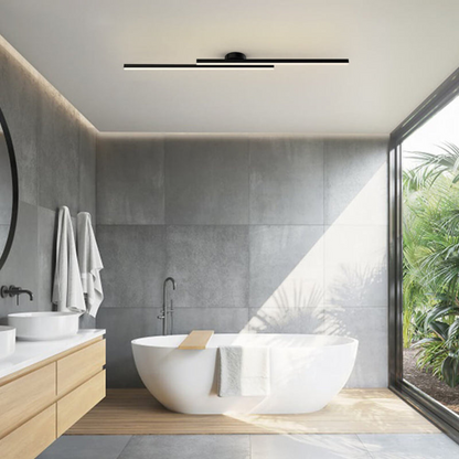 Sleek Long LED Ceiling Light | Modern Semi Flush Mount | Ridorn