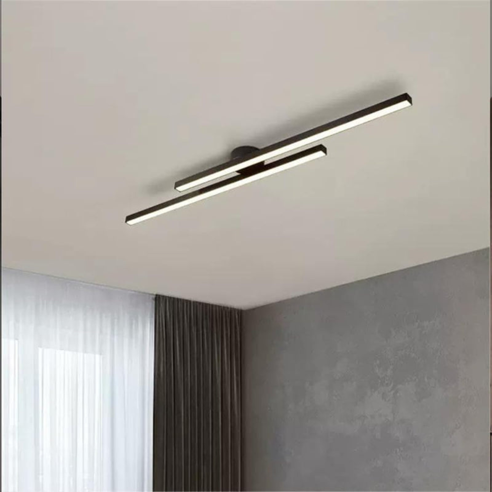 Sleek Long LED Ceiling Light | Modern Semi Flush Mount | Ridorn