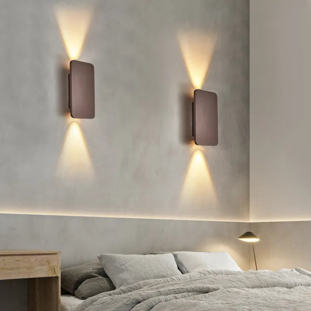 Modern Rectangular LED Wall Lamp | Sleek Indoor Lighting for Hallways and Bedrooms | Ridorn