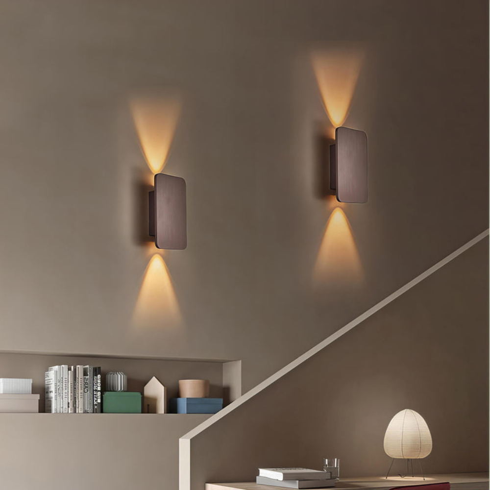 Modern Rectangular LED Wall Lamp | Sleek Indoor Lighting for Hallways and Bedrooms | Ridorn