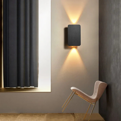 Modern Rectangular LED Wall Lamp | Sleek Indoor Lighting for Hallways and Bedrooms | Ridorn