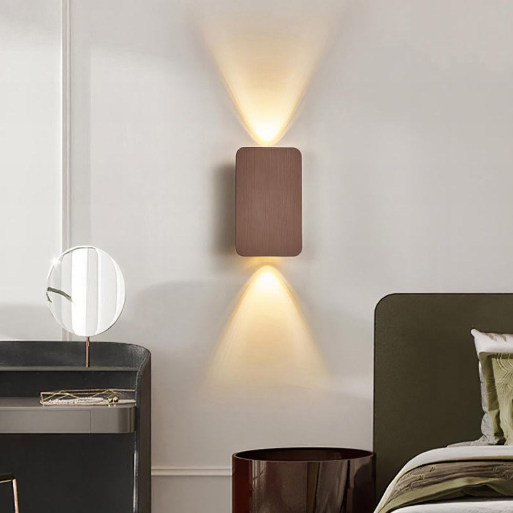 Modern Rectangular LED Wall Lamp | Sleek Indoor Lighting for Hallways and Bedrooms | Ridorn