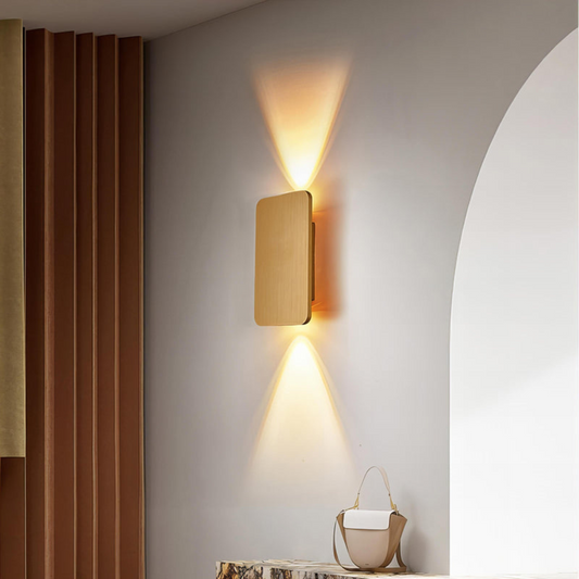 Modern Rectangular LED Wall Lamp | Sleek Indoor Lighting for Hallways and Bedrooms | Ridorn