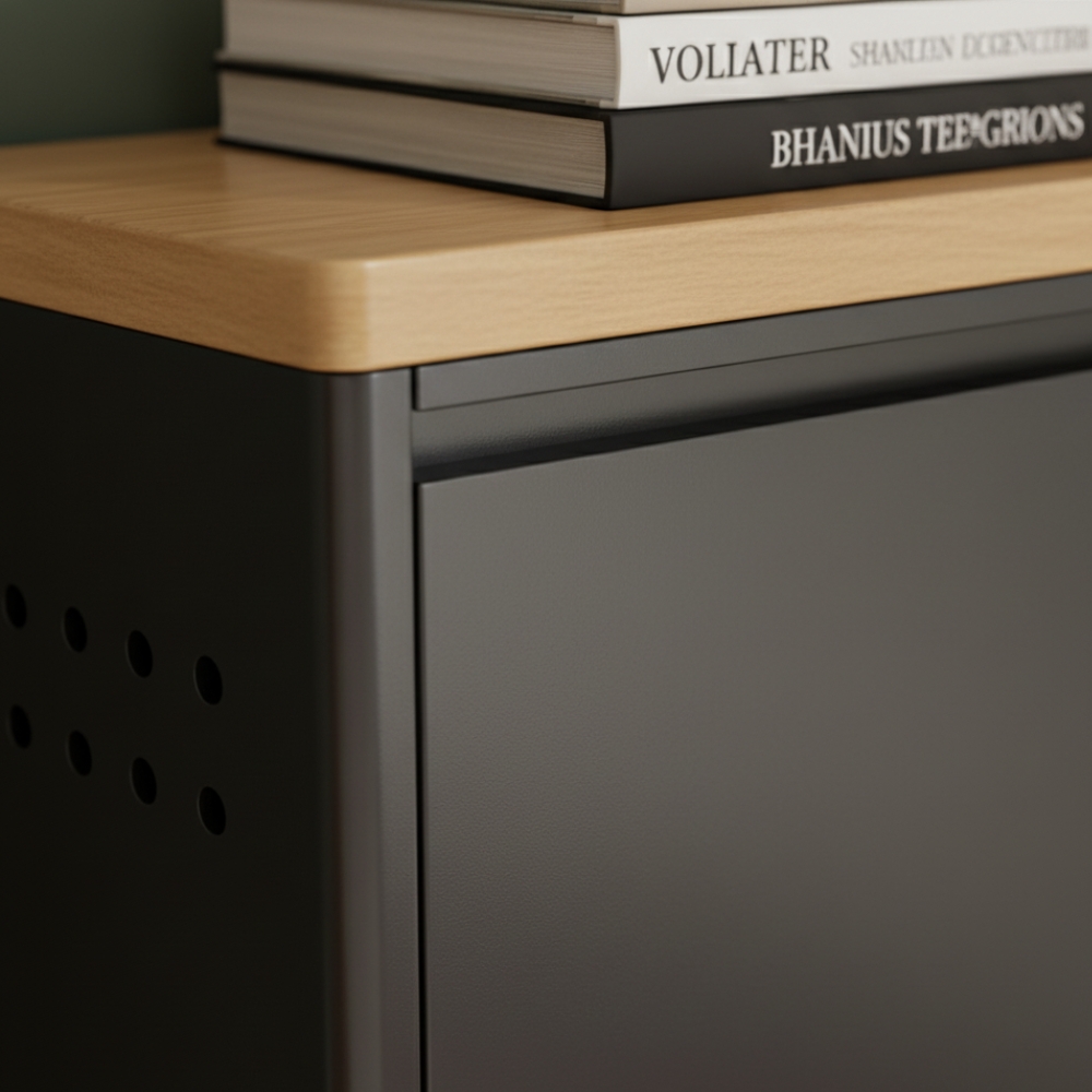 Sleek Minimalist Shoe Storage Cabinet with Flip Drawers | Ridorn-Shoe Storage-Ridorn
