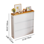 Sleek Minimalist Shoe Storage Cabinet with Flip Drawers | Ridorn-Shoe Storage-Ridorn