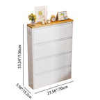 Sleek Minimalist Shoe Storage Cabinet with Flip Drawers | Ridorn-Shoe Storage-Ridorn