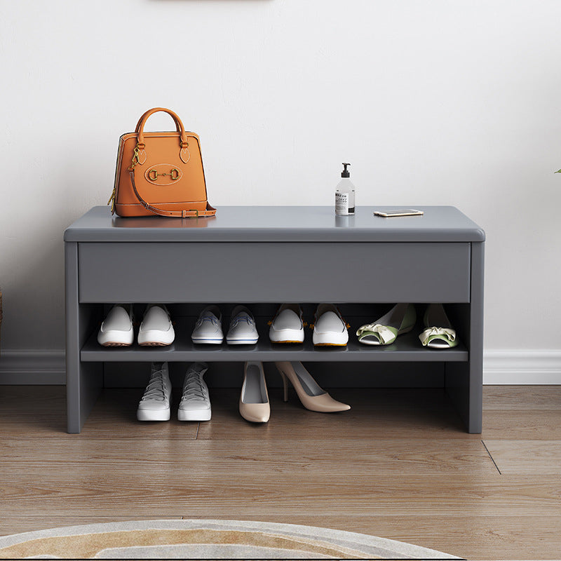 Sleek Modern Minimalist Shoe Storage Cabinet with Drawer | Ridorn-Shoe Storage-Ridorn