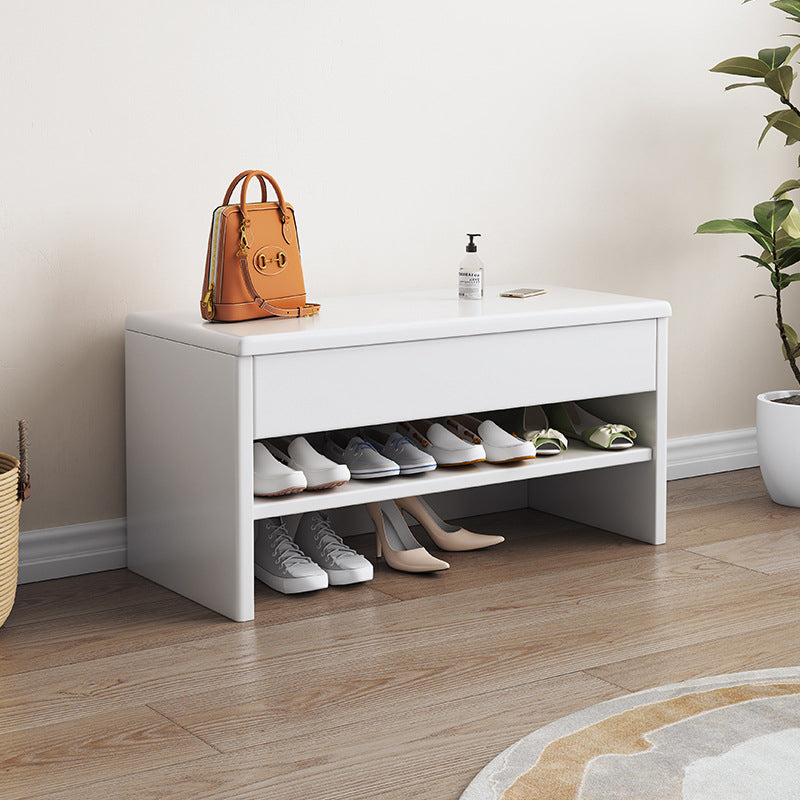Sleek Modern Minimalist Shoe Storage Cabinet with Drawer | Ridorn-Shoe Storage-Ridorn