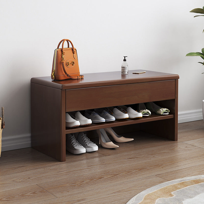 Sleek Modern Minimalist Shoe Storage Cabinet with Drawer | Ridorn-Shoe Storage-Ridorn