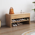 Sleek Modern Minimalist Shoe Storage Cabinet with Drawer | Ridorn-Shoe Storage-Ridorn