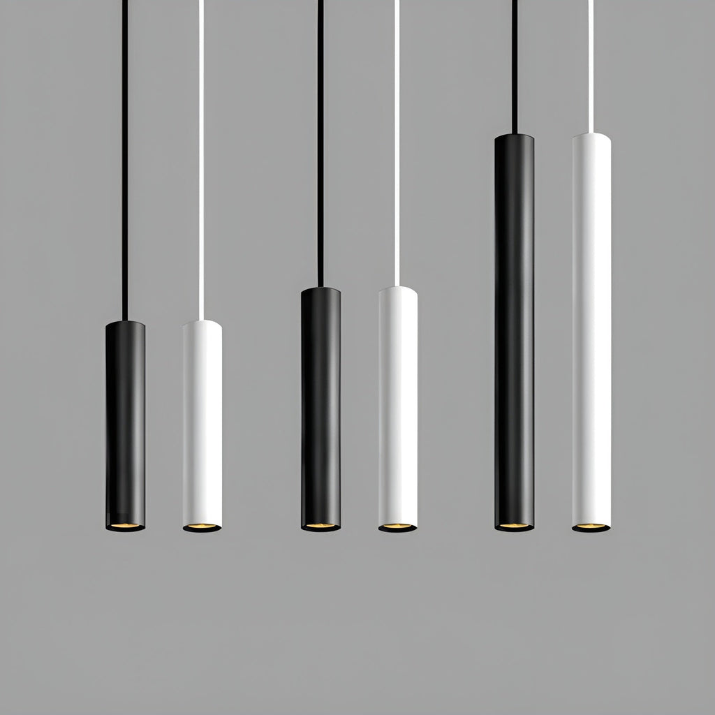 Slim LED Pendant Light, Linear Tube Hanging Lamp for Kitchen Counter & Dining Table-Ridorn