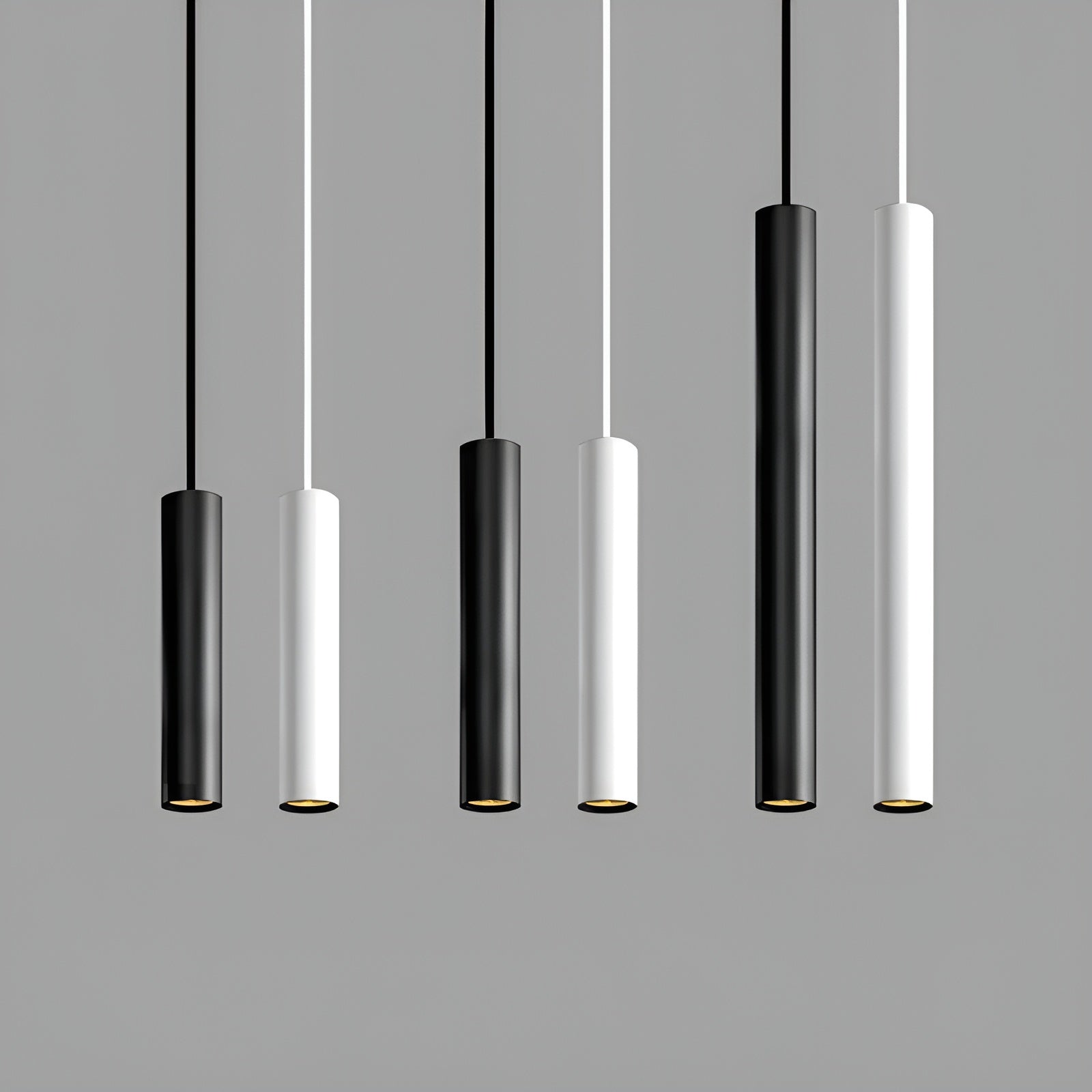 Slim LED Pendant Light, Linear Tube Hanging Lamp for Kitchen Counter & Dining Table-Ridorn