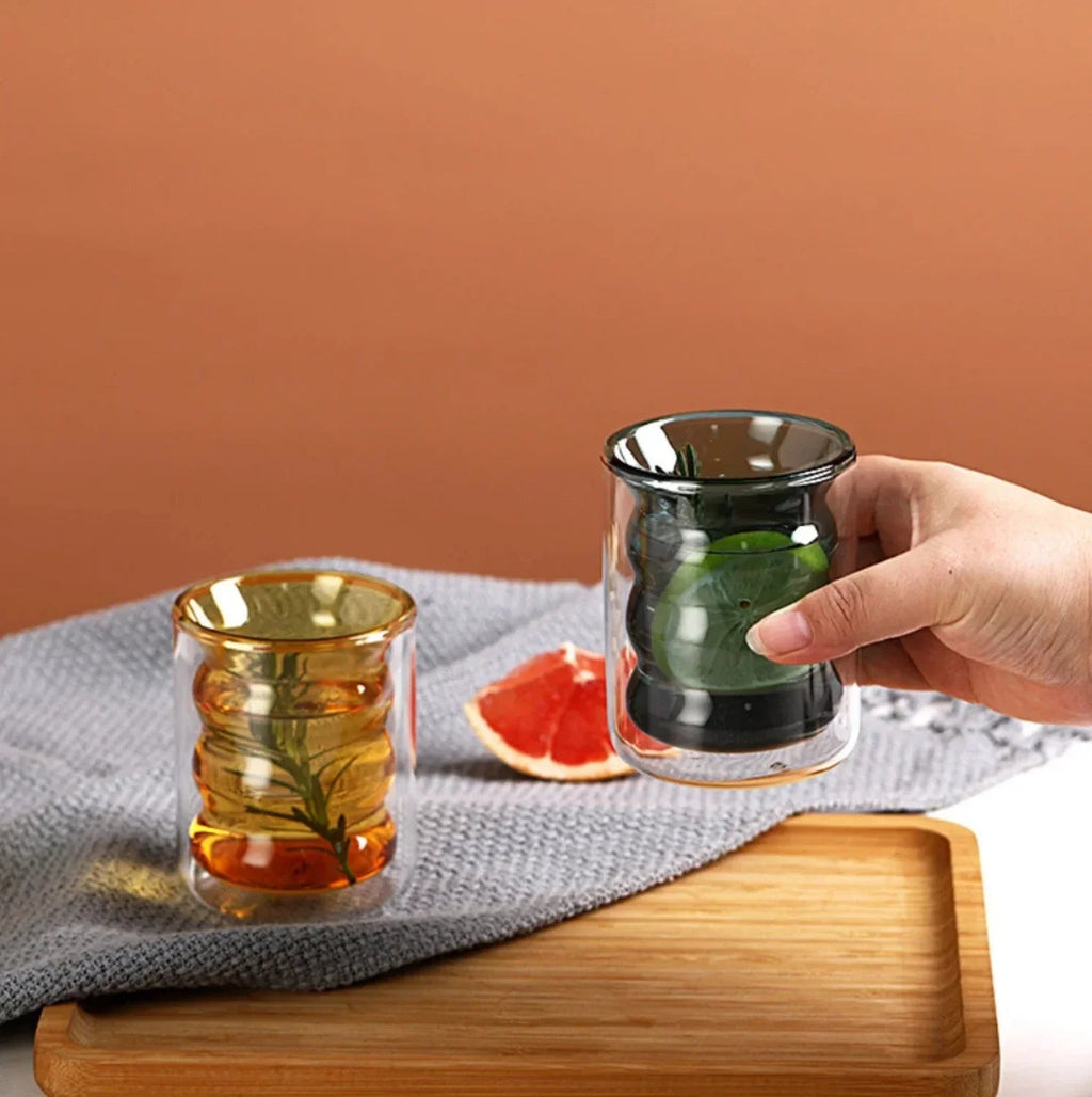 Sloaneano Double Glass Cup-Glass-Ridorn
