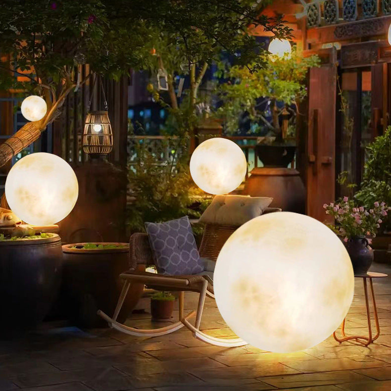 Solar-Powered Moon Lamp for Outdoor Garden and Patio Decor | Ridorn