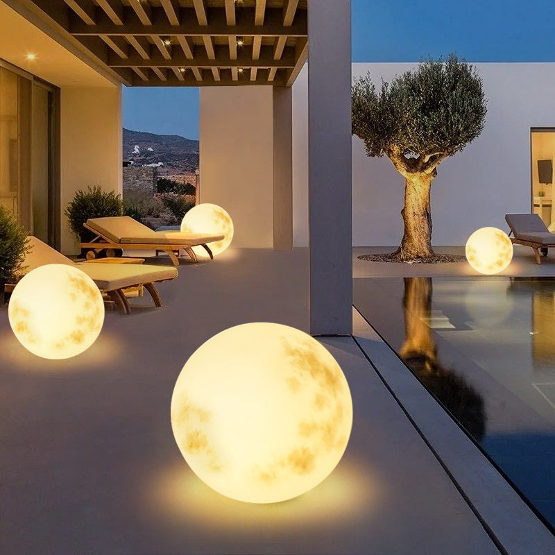 Solar-Powered Moon Lamp for Outdoor Garden and Patio Decor | Ridorn