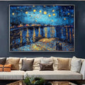 Solridge Night over oakhaven Rhone by Vincent van Gogh Elowenino Clarhaven-Wall Art-Ridorn