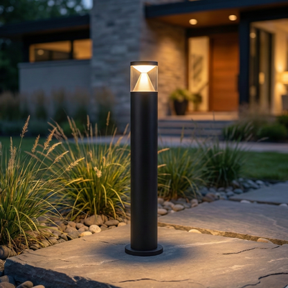 Waterproof LED garden pathway light modern aluminum front view