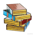 Stained Glass Book Table Lamp | Ridorn-Table Lamp-Ridorn